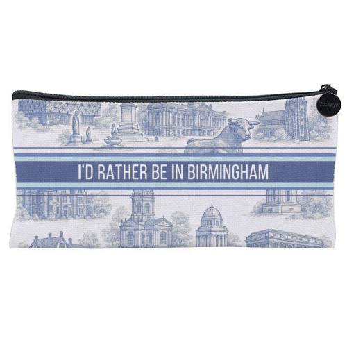 I'd rather be in Birmingham - flat pencil case by Lilly Rose