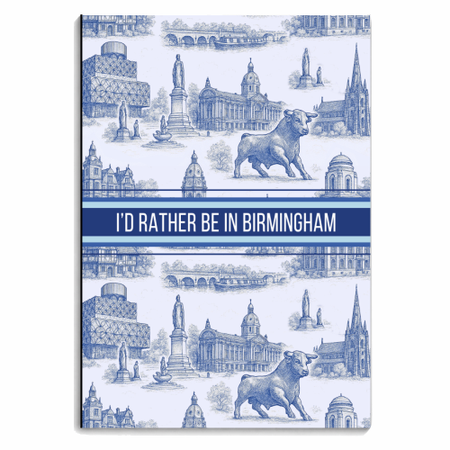 I'd rather be in Birmingham - personalised A4, A5, A6 notebook by Lilly Rose