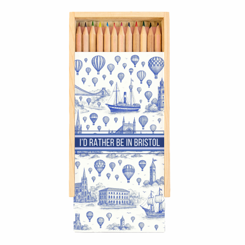 I'd Rather Be In Bristol - Coloured Pencils with Box by Lilly Rose