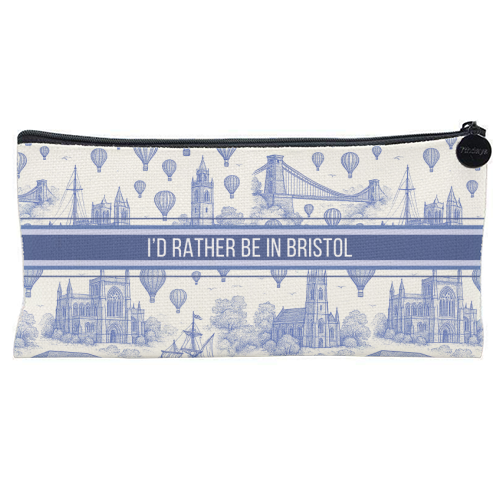 I'd Rather Be In Bristol - flat pencil case by Lilly Rose