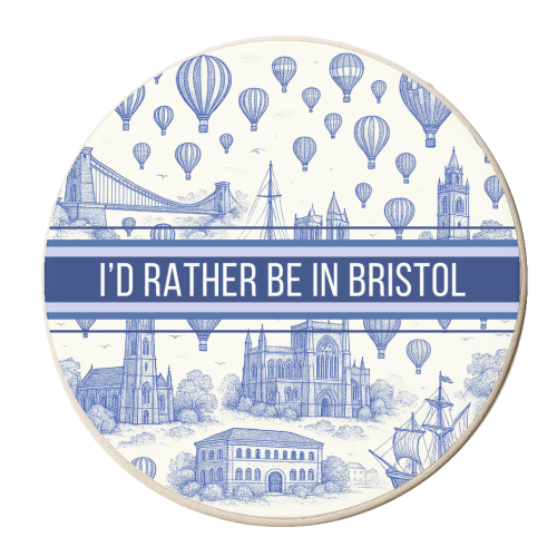 I'd Rather Be In Bristol - personalised beer coaster by Lilly Rose