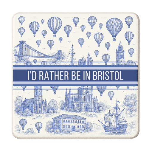 I'd Rather Be In Bristol - personalised beer coaster by Lilly Rose