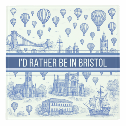 I'd Rather Be In Bristol - personalised beer coaster by Lilly Rose