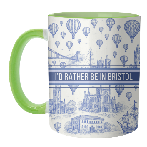 I'd Rather Be In Bristol - unique mug by Lilly Rose