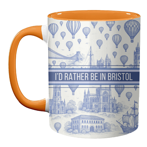 I'd Rather Be In Bristol - unique mug by Lilly Rose