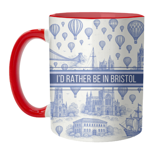 I'd Rather Be In Bristol - unique mug by Lilly Rose