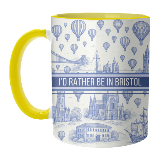 I'd Rather Be In Bristol - unique mug by Lilly Rose