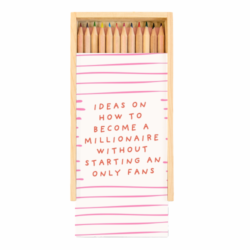 Ideas on how to become a millionaire - Coloured Pencils with Box by Lilly Rose
