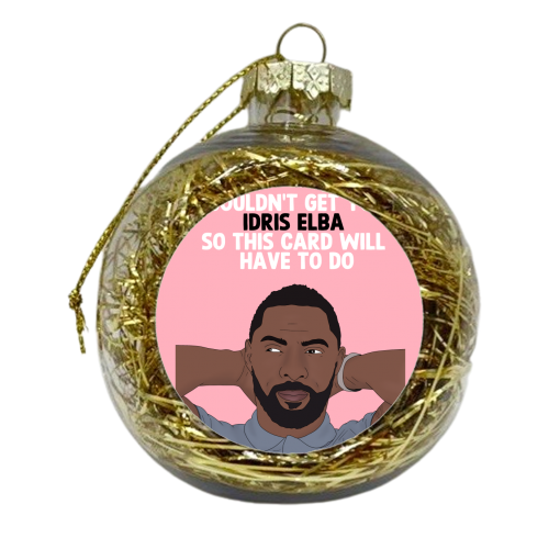Idris Elba - xmas bauble by Pink and Pip