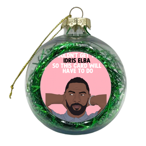 Idris Elba - xmas bauble by Pink and Pip