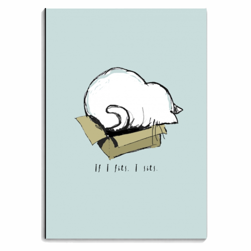 If I fits, I sits. - personalised A4, A5, A6 notebook by Giddy Kipper