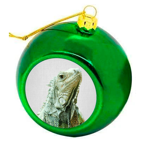 Iguana - Colorful - colourful christmas bauble by Gal Design