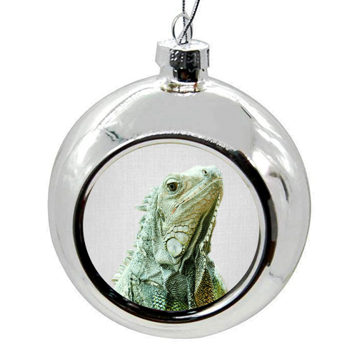 Iguana - Colorful - colourful christmas bauble by Gal Design