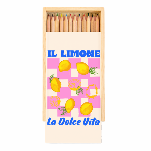 Il Limone La Dolce Vita Retro - Coloured Pencils with Box by EZbie