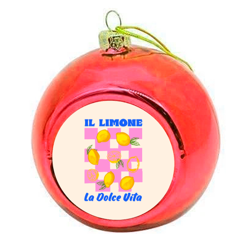 Il Limone La Dolce Vita Retro - colourful christmas bauble by EZbie