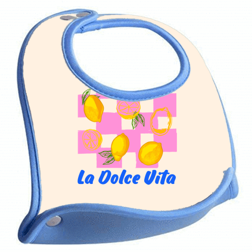 Il Limone La Dolce Vita Retro - feeding bib by EZbie