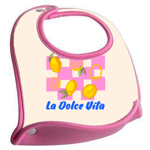 Il Limone La Dolce Vita Retro - feeding bib by EZbie