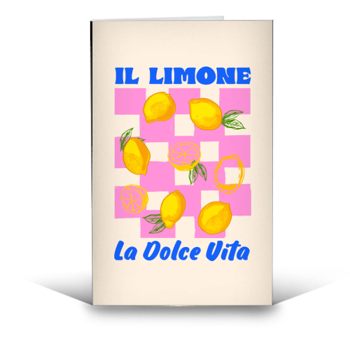 Il Limone La Dolce Vita Retro - funny greeting card by EZbie