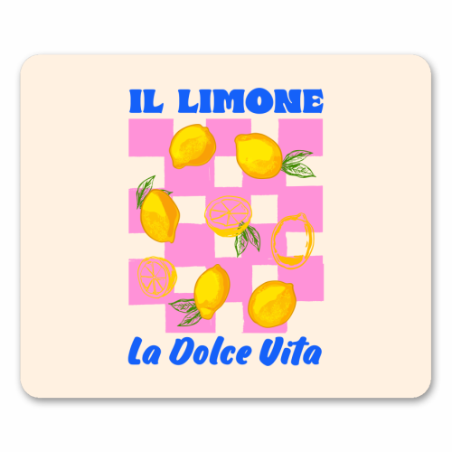 Il Limone La Dolce Vita Retro - mouse mat by EZbie