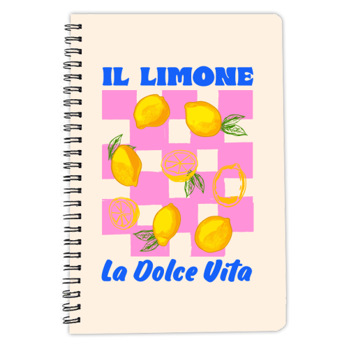 Il Limone La Dolce Vita Retro - personalised A4, A5, A6 notebook by EZbie