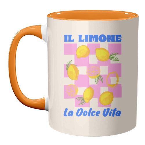 Il Limone La Dolce Vita Retro - unique mug by EZbie