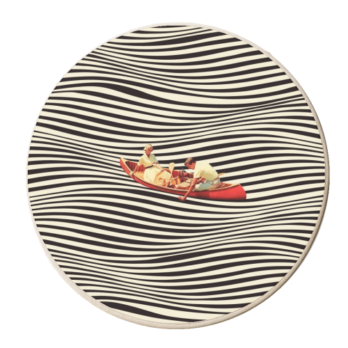 Illusionary Boat Ride 2 - personalised beer coaster by taudalpoi