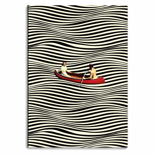 Illusionary Boat Ride - personalised A4, A5, A6 notebook by taudalpoi