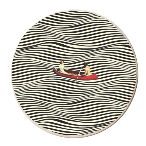 Illusionary Boat Ride - personalised beer coaster by taudalpoi
