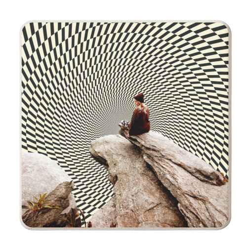 Illusionary Meditation - personalised beer coaster by taudalpoi