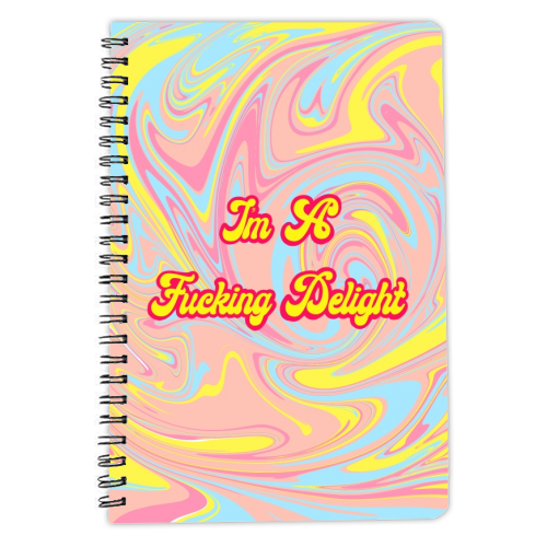 I'm A F***ing Delight - personalised A4, A5, A6 notebook by Wallace Elizabeth