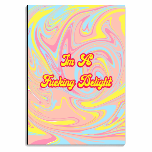 I'm A F***ing Delight - personalised A4, A5, A6 notebook by Wallace Elizabeth