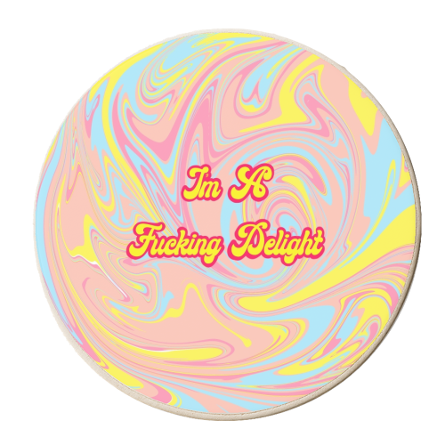 I'm A F***ing Delight - personalised beer coaster by Wallace Elizabeth