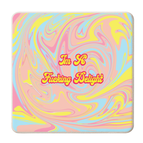I'm A F***ing Delight - personalised beer coaster by Wallace Elizabeth