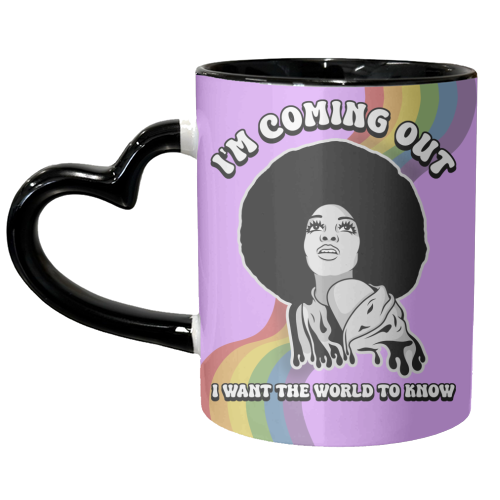 I'm Coming Out - Diana Ross - unique mug by Amy Farmer