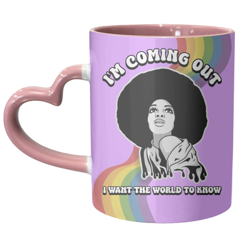 I'm Coming Out - Diana Ross - unique mug by Amy Farmer