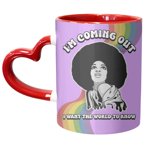 I'm Coming Out - Diana Ross - unique mug by Amy Farmer