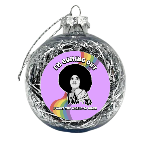 I'm Coming Out - Diana Ross - xmas bauble by Amy Farmer
