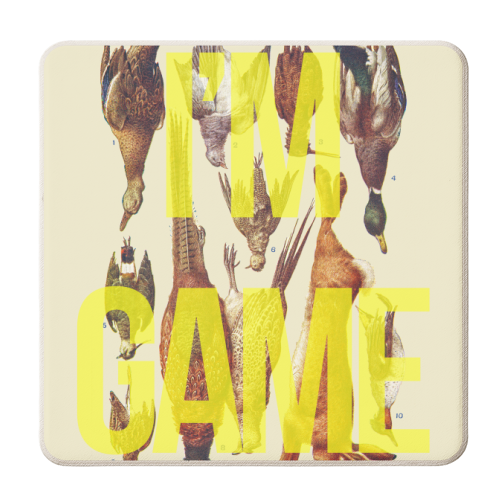 I'm Game - personalised beer coaster by The 13 Prints