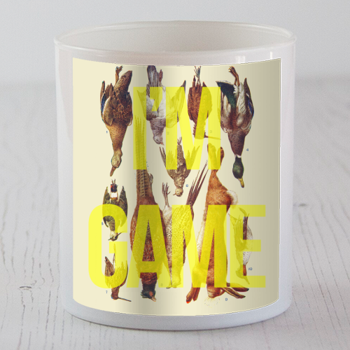 I'm Game - scented candle by The 13 Prints