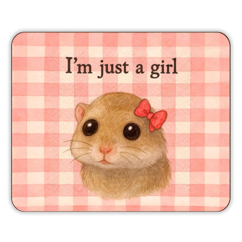 I'm Just a Girl - designer placemat by Ms Doodle