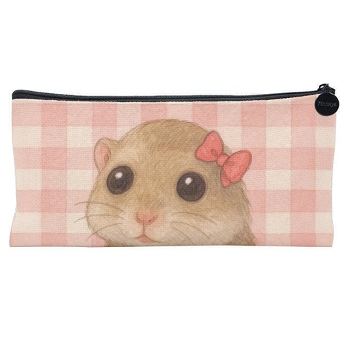 I'm Just a Girl - flat pencil case by Ms Doodle