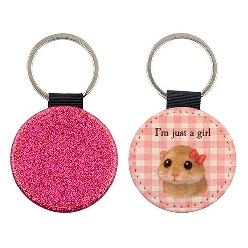 I'm Just a Girl - keyring by Ms Doodle