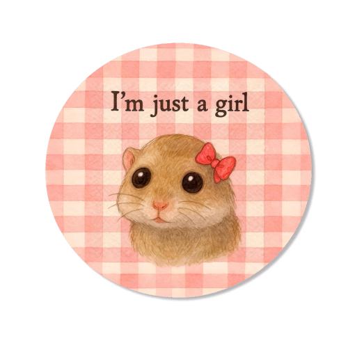 I'm Just a Girl - Magnet by Ms Doodle