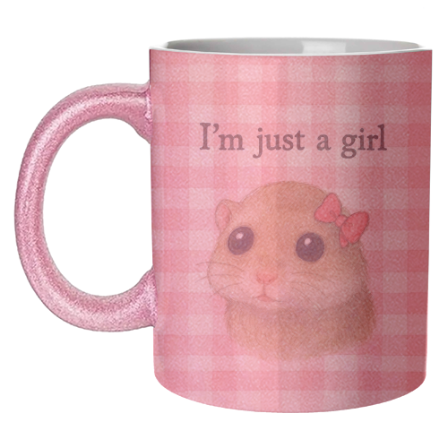 I'm Just a Girl - unique mug by Ms Doodle