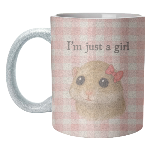 I'm Just a Girl - unique mug by Ms Doodle