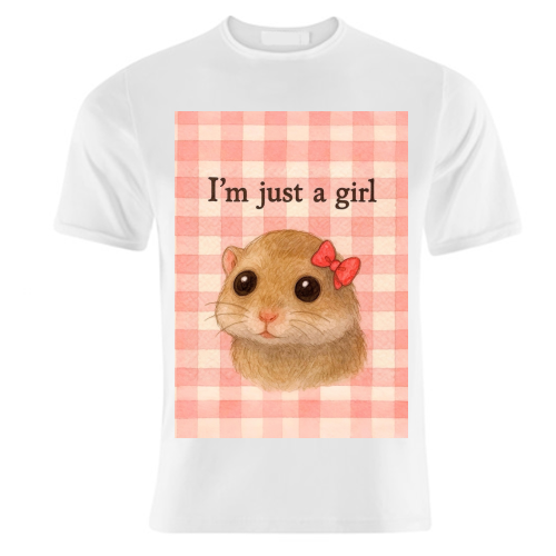 I'm Just a Girl - unique t shirt by Ms Doodle