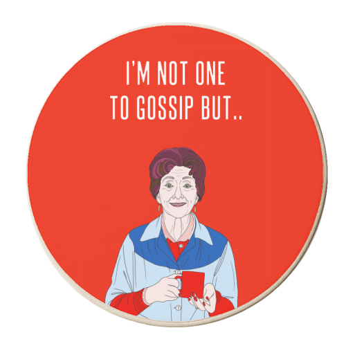 I'm Not One To Gossip But.. - personalised beer coaster by Adam Regester