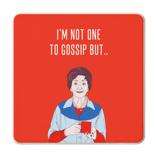 I'm Not One To Gossip But.. - personalised beer coaster by Adam Regester