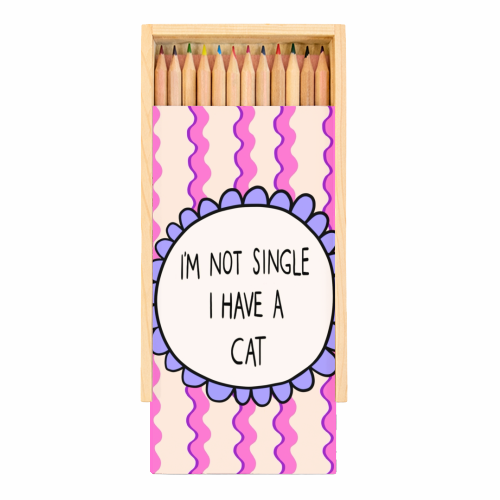 I'm Not Single - Coloured Pencils with Box by The Paper Tail
