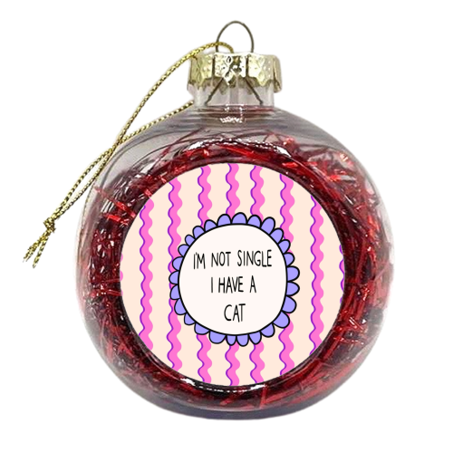 I'm Not Single - xmas bauble by The Paper Tail